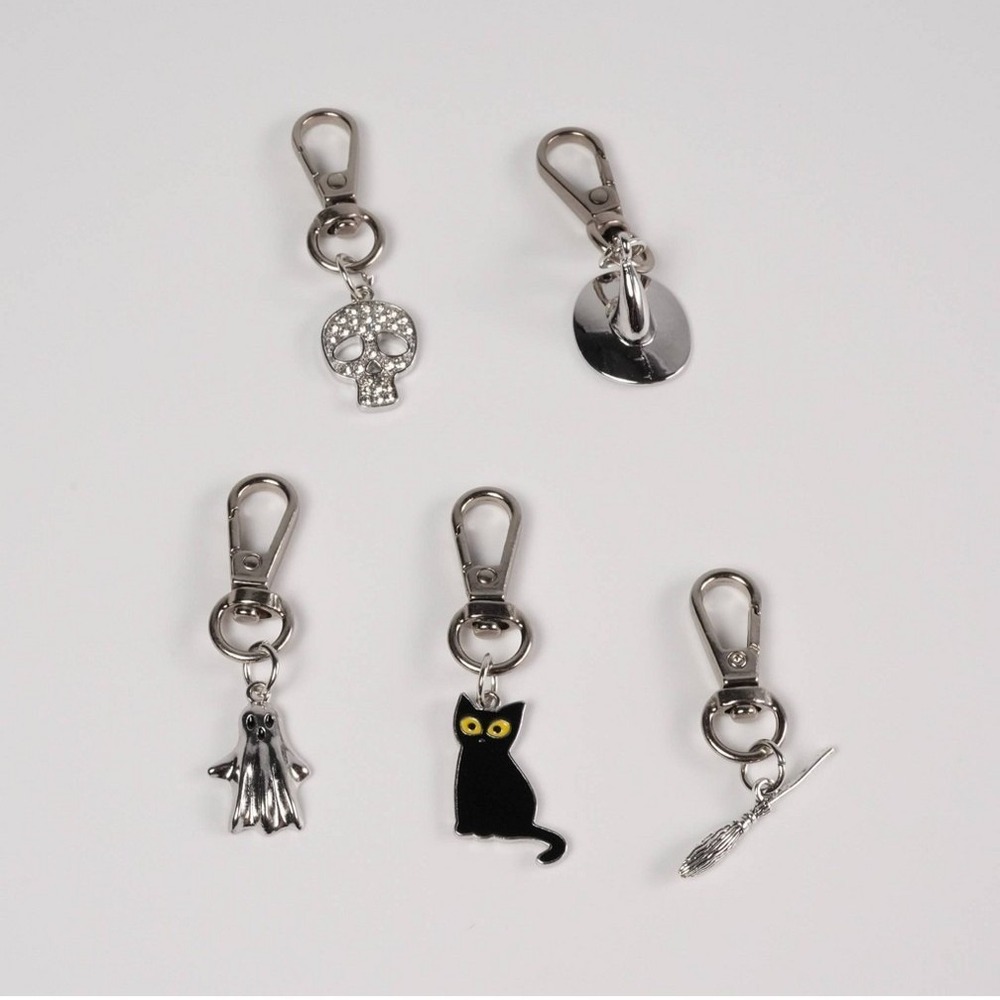 Hello Lux 5 Pack 'Icons' Phone Charms For Wristlets and Crossbodies, NEW